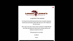 What Londonlennies.com website looked like in 2019 (4 years ago)