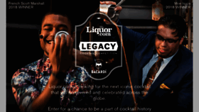 What Legacy.liquor.com website looked like in 2019 (4 years ago)