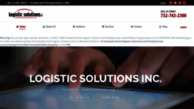 What Logistic-solutions.com website looked like in 2019 (4 years ago)