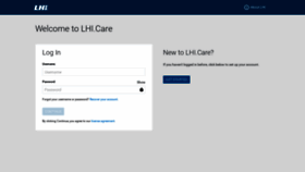 What Lhi.care website looked like in 2019 (4 years ago)
