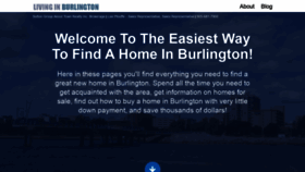 What Livinginburlington.com website looked like in 2019 (4 years ago)
