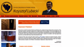 What Lubecki.pl website looked like in 2019 (4 years ago)