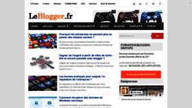 What Leblogger.fr website looked like in 2019 (4 years ago)