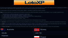 What Lotoxp.com website looked like in 2019 (4 years ago)