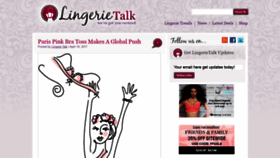 What Lingerietalk.com website looked like in 2019 (4 years ago)