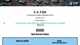 What Lacutshairsalon.com website looked like in 2019 (4 years ago)