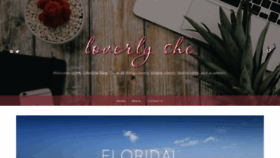 What Loverlysheblog.com website looked like in 2019 (4 years ago)