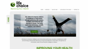 What Lifechoice.co.za website looked like in 2019 (4 years ago)