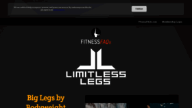 What Limitlesslegs.com website looked like in 2019 (4 years ago)