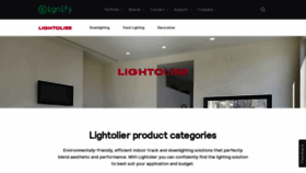 What Lightolier.com website looked like in 2019 (4 years ago)