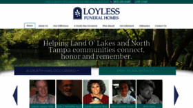 What Loylessfuneralhomes.com website looked like in 2019 (4 years ago)