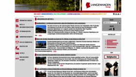 What Langenhagen.de website looked like in 2019 (4 years ago)