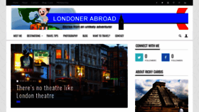 What Londonerabroad.com website looked like in 2019 (4 years ago)
