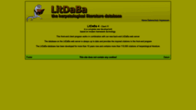 What Litdaba.net website looked like in 2019 (4 years ago)