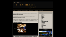 What Lankarestaurants.com website looked like in 2019 (4 years ago)