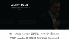 What Laurent-haug.com website looked like in 2019 (4 years ago)