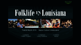 What Louisianafolklife.org website looked like in 2019 (4 years ago)