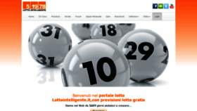 What Lottointelligente.it website looked like in 2019 (4 years ago)