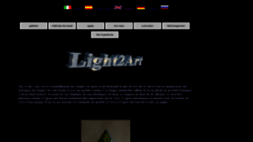 What Light2art.com website looked like in 2019 (4 years ago)