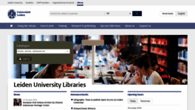 What Library.leiden.edu website looked like in 2019 (4 years ago)