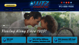 What Lutzplumbing.com website looked like in 2019 (4 years ago)