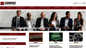 What Lennoxinternational.com website looked like in 2019 (5 years ago)