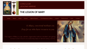 What Legionofmary.ie website looked like in 2019 (4 years ago)