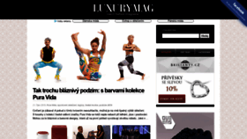 What Luxurymag.cz website looked like in 2019 (4 years ago)