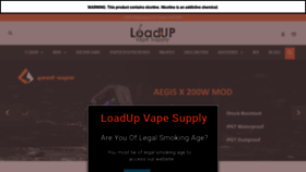 What Loadupvape.com website looked like in 2019 (4 years ago)