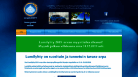 What Lumilyhty.fi website looked like in 2019 (4 years ago)