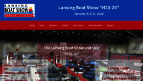 What Lansingboatshow.com website looked like in 2019 (4 years ago)