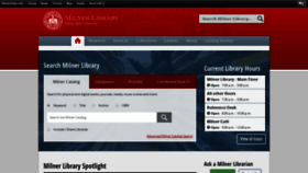 What Library.illinoisstate.edu website looked like in 2019 (4 years ago)