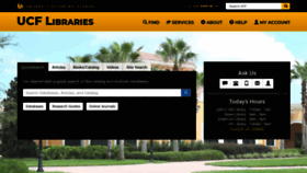 What Library.ucf.edu website looked like in 2019 (4 years ago)