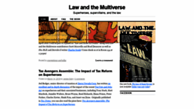 What Lawandthemultiverse.com website looked like in 2019 (4 years ago)