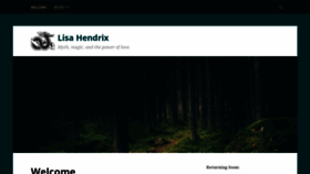 What Lisahendrix.com website looked like in 2019 (4 years ago)