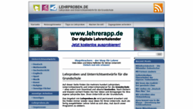 What Lehrproben.de website looked like in 2019 (4 years ago)