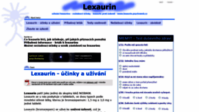 What Lexaurin.psychoweb.cz website looked like in 2019 (4 years ago)