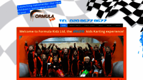 What London-karting.com website looked like in 2019 (4 years ago)