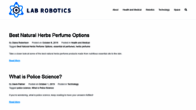What Lab-robotics.org website looked like in 2019 (4 years ago)