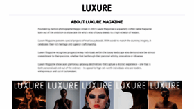 What Luxuremagazine.com website looked like in 2019 (4 years ago)