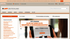 What Lappkabel.de website looked like in 2019 (4 years ago)