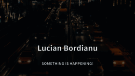 What Lucianbordianu.com website looked like in 2019 (4 years ago)