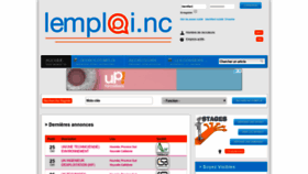 What Lemploi.nc website looked like in 2019 (4 years ago)