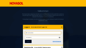 What Login.novasol.se website looked like in 2019 (4 years ago)
