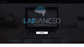 What Labvanced.com website looked like in 2019 (4 years ago)