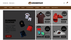 What Luxeoutlet.ru website looked like in 2019 (4 years ago)