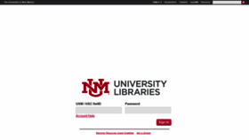 What Libproxy.unm.edu website looked like in 2019 (4 years ago)