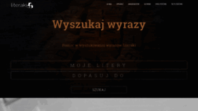 What Literaki123.pl website looked like in 2019 (4 years ago)