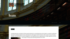 What Libraryspaceplanning.com website looked like in 2019 (4 years ago)