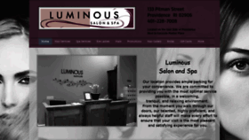 What Luminoussalonandspa.com website looked like in 2019 (4 years ago)